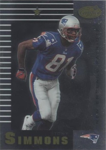 1999 Leaf Certified Tony Simmons #60