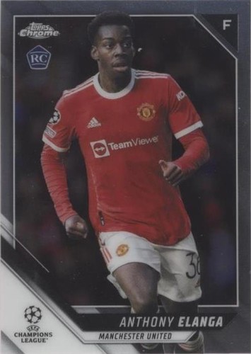 2021-22 Topps Chrome UCL Anthony Elanga #140