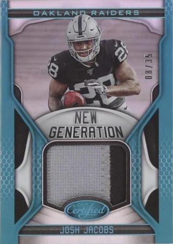 2019 Panini Certified Josh Jacobs #NG-JJ