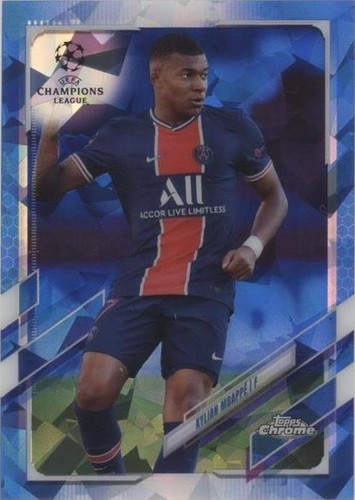 2022-23 Topps Chrome Sapphire UCL PSG Kylian Mbappe