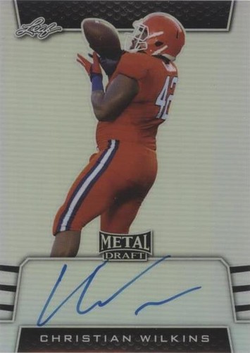 2019 Leaf Metal Draft Christian Wilkins #BA-CW2
