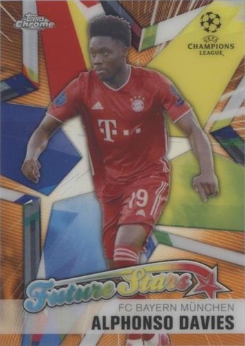 その他 Topps Merlin ball Alphonso Davies Auto 2020-21 Topps Merlin Chrome UEFA Alphonso Davies Refractor
