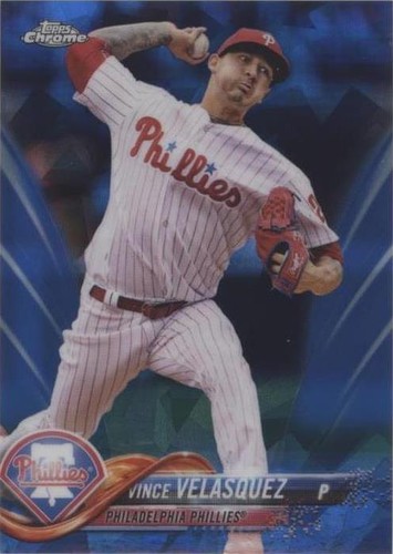 2018 Topps Chrome Sapphire Edition - Vince Velasquez #628