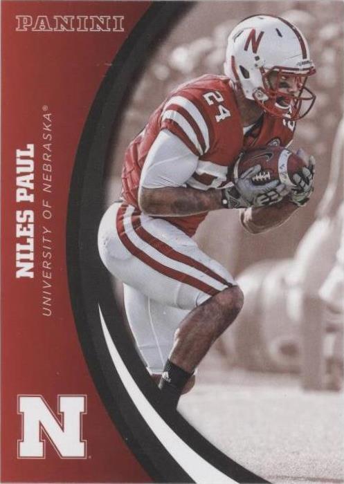 2015 Panini Nebraska Cornhuskers Niles Paul #25