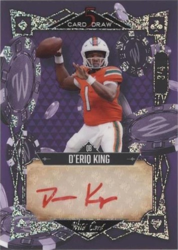 2022 Wild Card 5 Card Draw D'Eriq King #5CDM-9