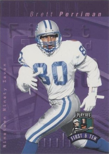 1997 Playoff First & Ten Brett Perriman #161