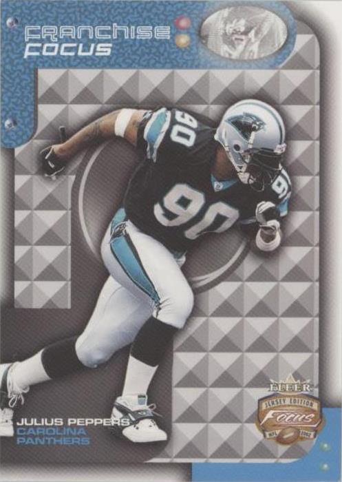 2002 Fleer Focus Jersey Edition Julius Peppers #5FF