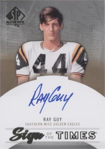 2013 SP Authentic Ray Guy #ST-GU