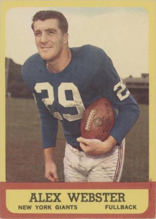 1963 Topps Alex Webster #51