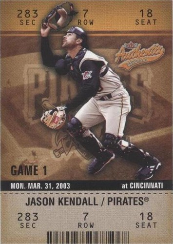 2003 Fleer Authentix - Jason Kendall #61
