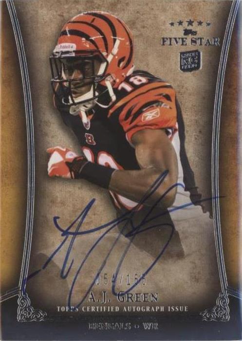 2011 Topps Five Star A.J. Green #FSFA-AJG