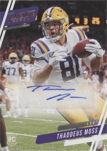 2020 Panini Chronicles Draft Picks Thaddeus Moss #20