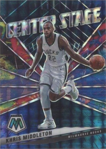 2020-21 Panini One and One Pink Khris Middleton #97 10/15 Bucks