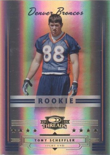 2006 Donruss Threads Tony Scheffler #167
