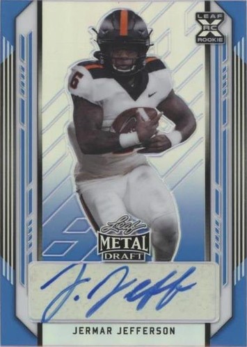 2021 Leaf Metal Draft Jermar Jefferson #BA-JJ2