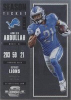 2017 Panini Contenders Optic Ameer Abdullah #27