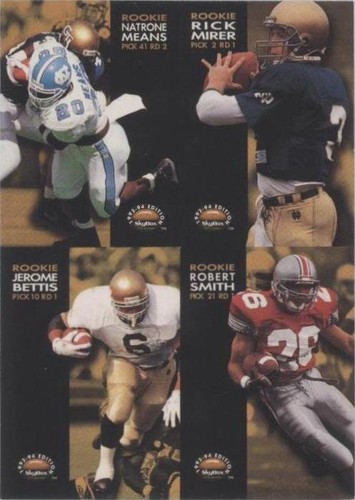 1996 Skybox Premium Jerome Bettis Natrone Means Rick Mirer #231