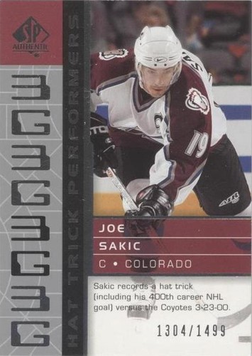 2002-03 SP Authentic - Joe Sakic #94