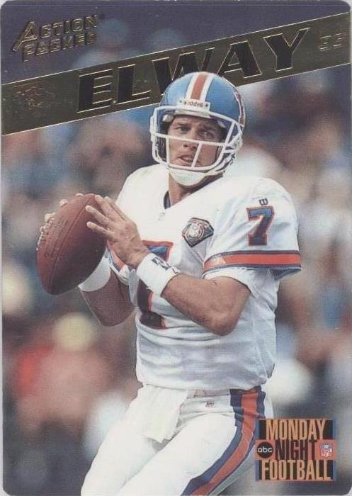 Fútbol americano John Elway #58 1995 lleno de acción
