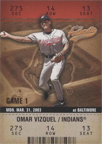 2003 Fleer Authentix - Omar Vizquel #41