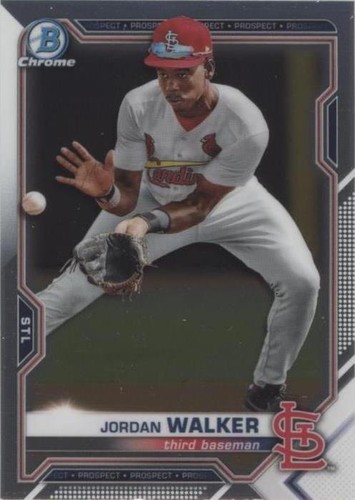 PSA 9 JORDAN WALKER AUTO 2021 Bowman Chrome Mega Box ORANGE