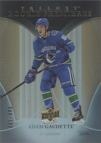 2018-19 Upper Deck Trilogy - Adam Gaudette #68