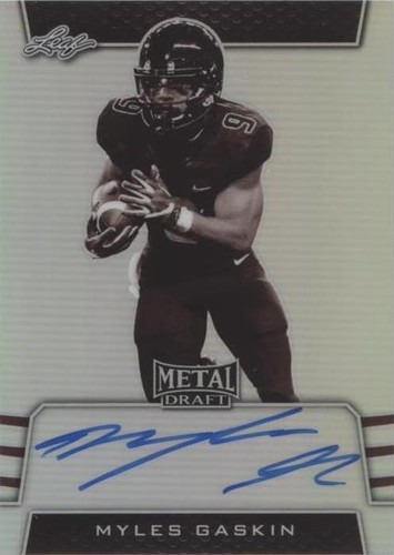 2019 Leaf Metal Draft Myles Gaskin #SV-MG3
