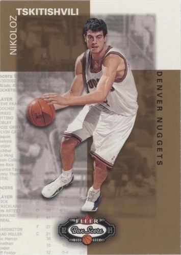 2002-03 Fleer Box Score - Nikoloz Tskitishvili #168