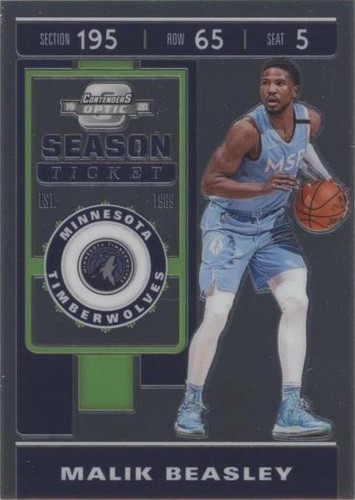 2019-20 Panini Contenders Optic - Malik Beasley #37