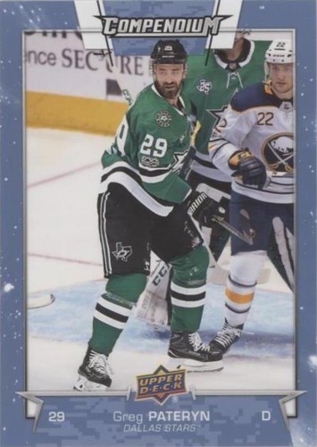 2017-18 Upper Deck Compendium - Greg Pateryn #675