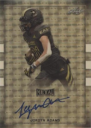 2018 Leaf Metal U.S. Army All-American Bowl Jordyn Adams #BA-JA2