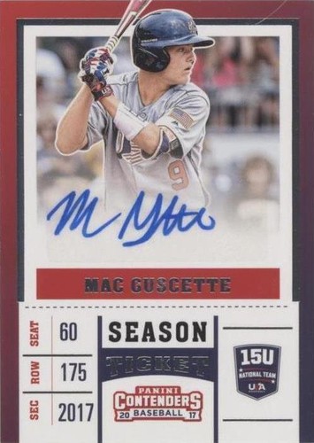 2017 Panini Elite Extra Edition - Mac Guscette #USAT-MG