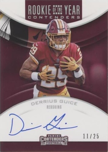 2018 Panini Contenders Derrius Guice #RYA-DG