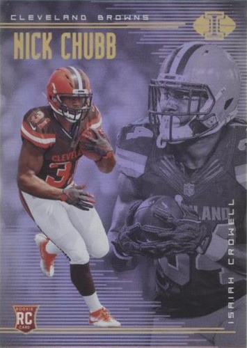 2018 Panini Illusions Isaiah Crowell Nick Chubb #32