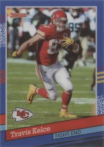 2021 Panini Clearly Donruss Travis Kelce #91-13