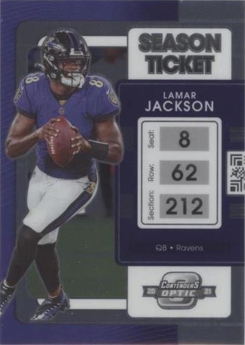 2021 Panini Contenders Optic Lamar Jackson #13