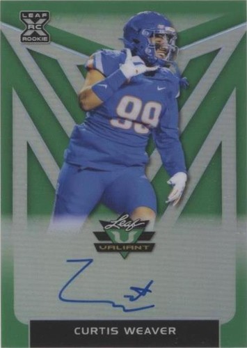 2020 Leaf Valiant Curtis Weaver #BA-CW1