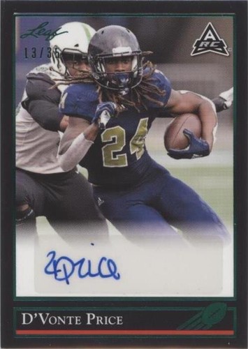 2021 Leaf Memories D'Vonte Price #BG-DP1