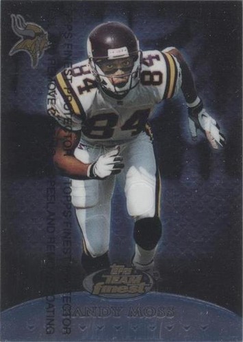1999 Topps Finest Randy Moss #T8