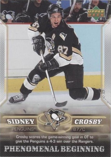 2005-06 Upper Deck Phenomenal Beginning - Sidney Crosby #17