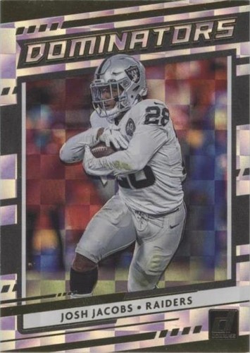 2020 Panini Absolute Josh Jacobs Red Zone Spectrum Blue 38