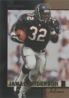 1996 Score Board NFL Lasers Jamal Anderson #89