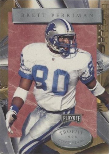 1996 Playoff Trophy Contenders Brett Perriman #109