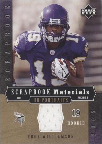 2005 Upper Deck Portraits Troy Williamson #SB-TW