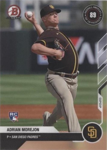 2020-21 Bowman Next Topps Now Baseball America Top 100 Prospects - Adrian Morejon #BA-40