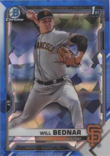 2021 Bowman Chrome Draft Sapphire Edition - Will Bednar #BDC-197