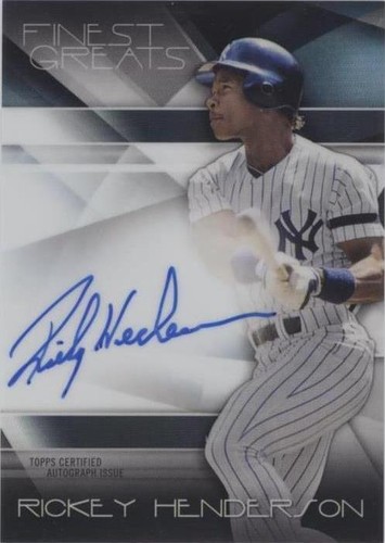 2015 Topps Finest - Rickey Henderson #FGA-RH