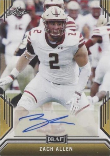 2019 Leaf Draft Zach Allen #BA-ZA1