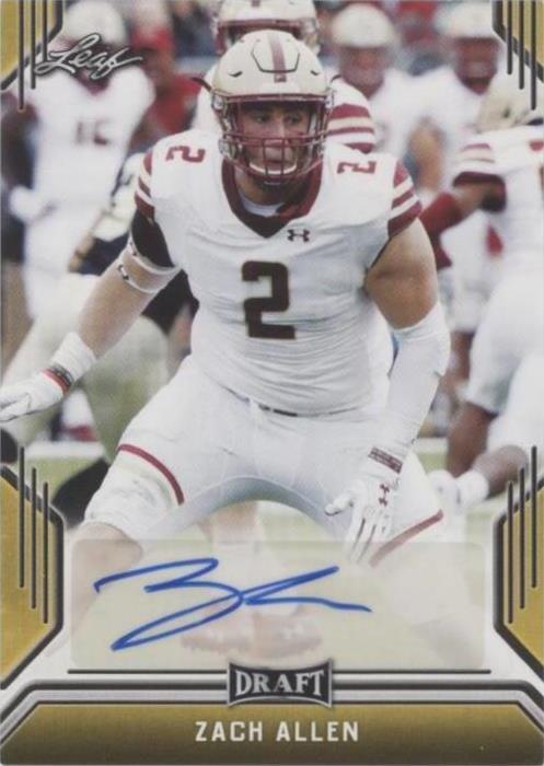 2019 Leaf Draft Zach Allen #BA-ZA1