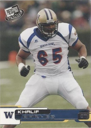 2005 Press Pass Khalif Barnes #34